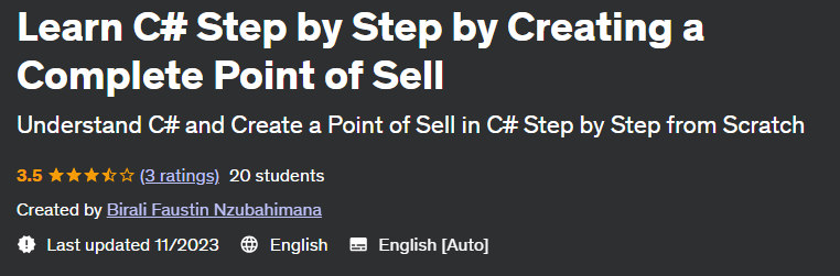 Learn C# Step by Step by Creating a Complete Point of Sale 