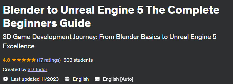 Blender to Unreal Engine 5 The Complete Beginners Guide