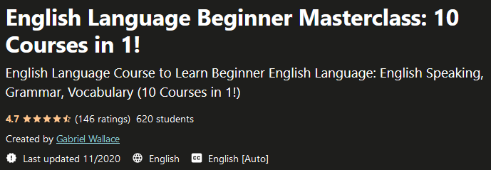 English Language Beginner Masterclass: 10 Courses in 1! 