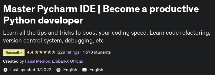 Master Pycharm IDE |  Become a productive Python developer