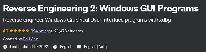 Reverse Engineering 2_ Windows GUI Programs