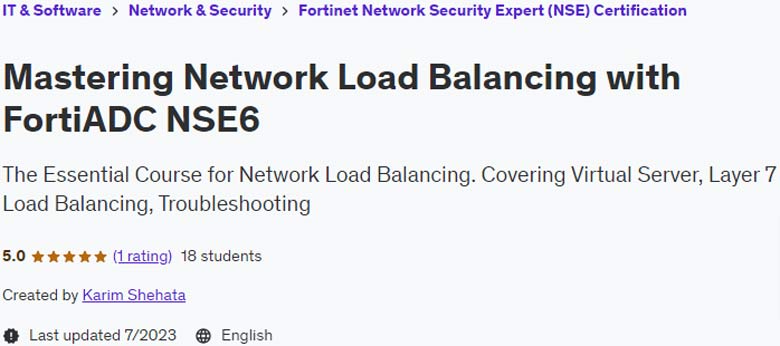 Mastering Network Load Balancing with FortiADC NSE6