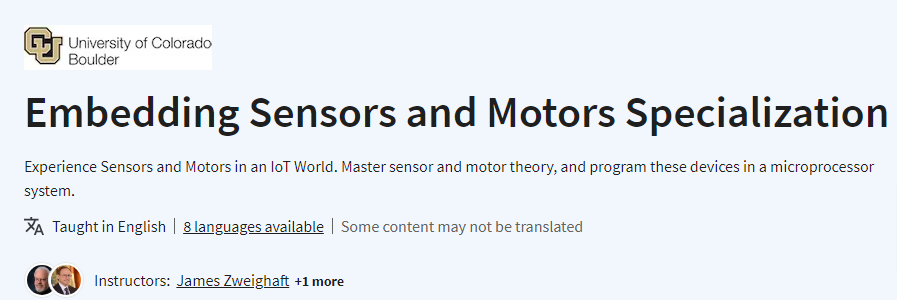 Embedding Sensors and Motors Specialization