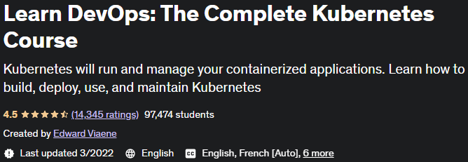 Learn DevOps: The Complete Kubernetes Course