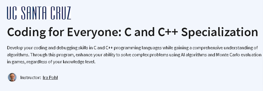 Coding for Everyone_ C and C++ Specialization