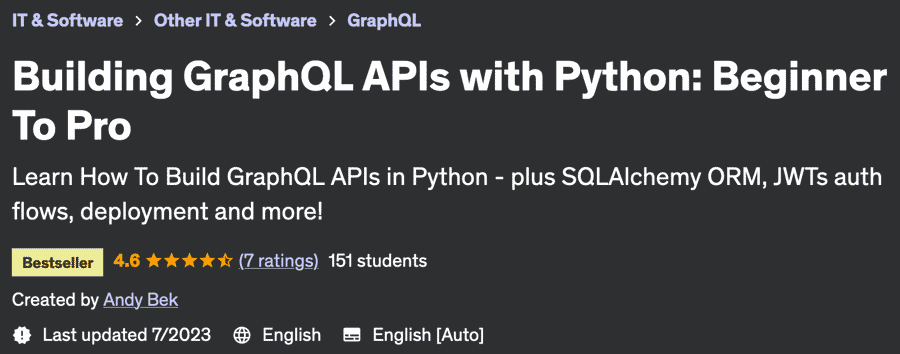 Building GraphQL APIs with Python: Beginner to Pro