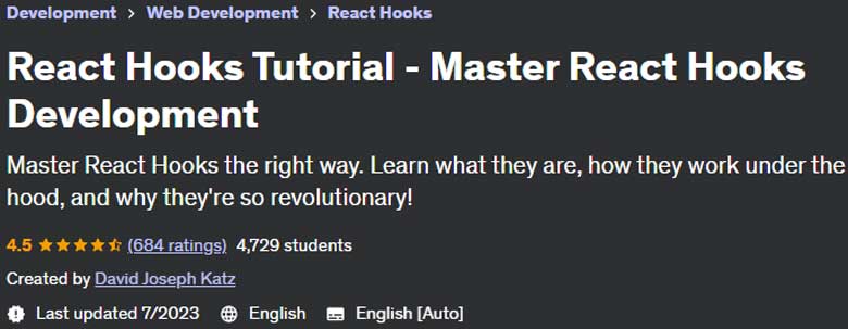React Hooks Tutorial - Master React Hooks Development