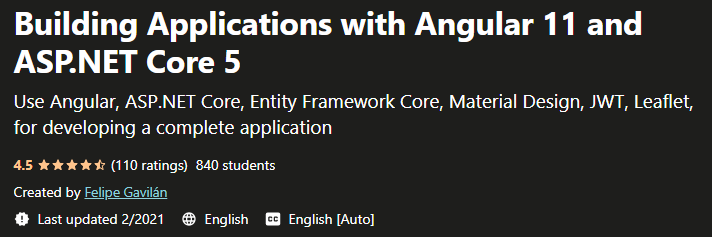 Building Applications with Angular 11 and ASP.NET Core 5