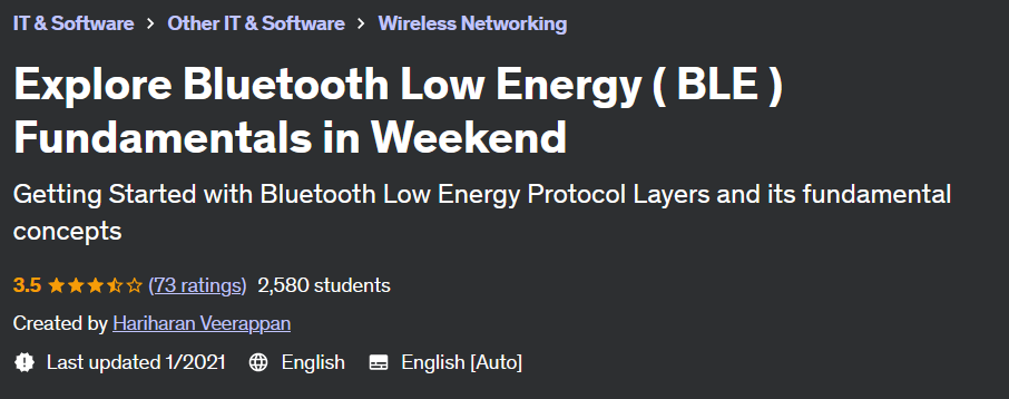 Explore Bluetooth Low Energy (BLE) Fundamentals in Weekend