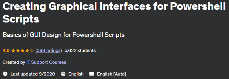 Creating Graphical Interfaces for Powershell Scripts