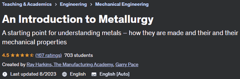 An Introduction to Metallurgy