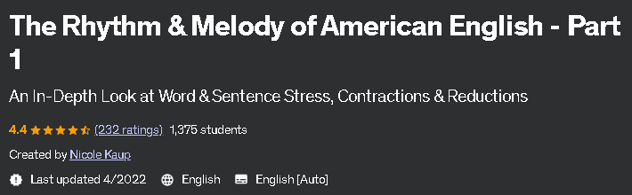 The Rhythm & Melody of American English - Part 1