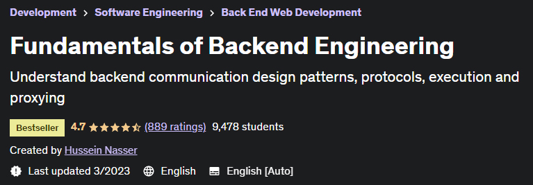 Fundamentals of Backend Engineering