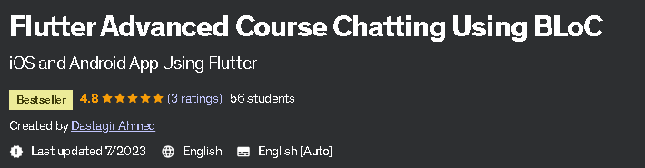 Flutter Advanced Course Chatting Using BLoC