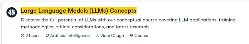 Large Language Models (LLMs) Concepts