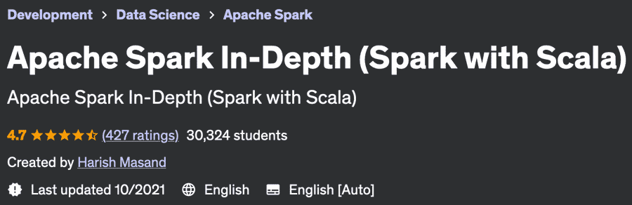 Apache Spark In-Depth (Spark with Scala)