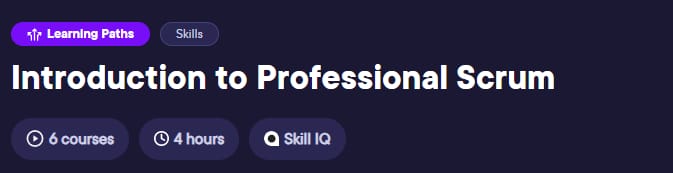 Learning Path - Introduction to Professional Scrum