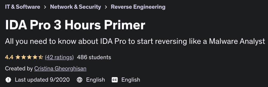 IDA Pro 3 Hours Primer