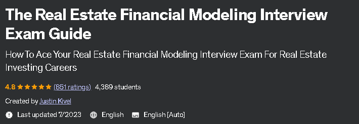 The Real Estate Financial Modeling Interview Exam Guide