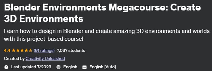 Blender Environments Megacourse_ Create 3D Environments