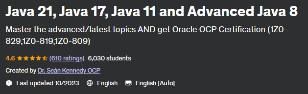 Java 21 Java 17 Java 11 and Advanced Java 8