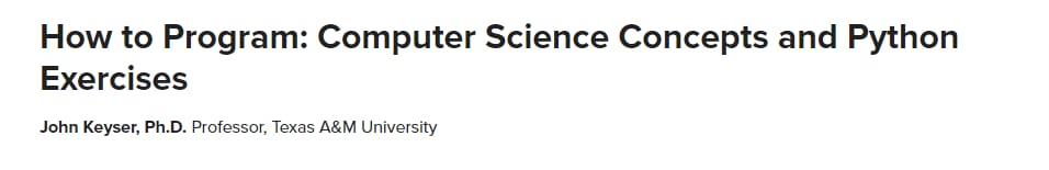 How to Program_ Computer Science Concepts and Python Exercises