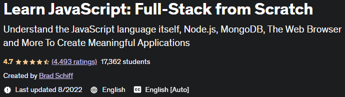 Learn JavaScript: Full-Stack from Scratch
