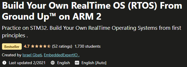 Build Your Own RealTime OS (RTOS) From Ground Up™ on ARM 2