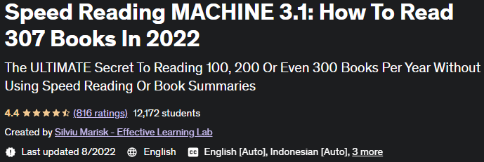 Speed ​​Reading MACHINE 3.1: How To Read 307 Books In 2022