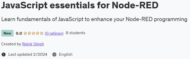 JavaScript essentials for Node-RED