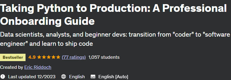 Taking Python to Production: A Professional Onboarding Guide 