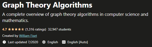 Graph Theory Algorithms