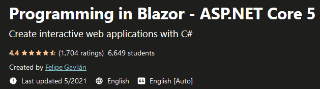 Programming in Blazor - ASP.NET Core 5