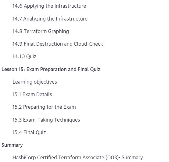 HashiCorp Certified Terraform Associate (003)