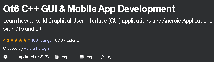 Qt6 C++ GUI & Mobile App Development