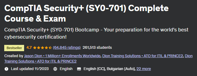 CompTIA Security+ (SY0-701) Complete Course & Exam