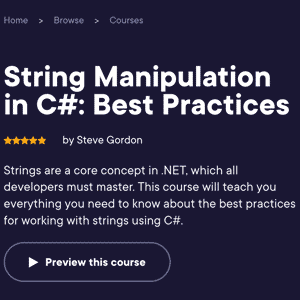 String Manipulation in C#: Best Practices