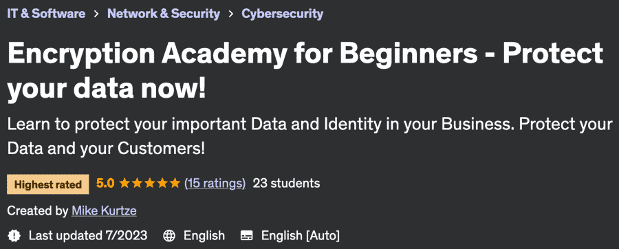 Encryption Academy for Beginners - Protect your data now!