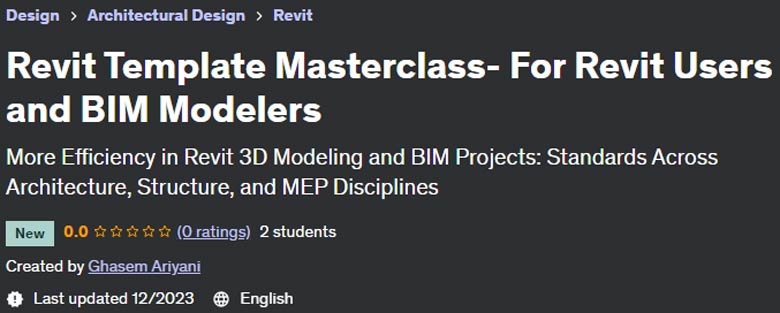 Revit Template Masterclass - For Revit Users and BIM Modelers