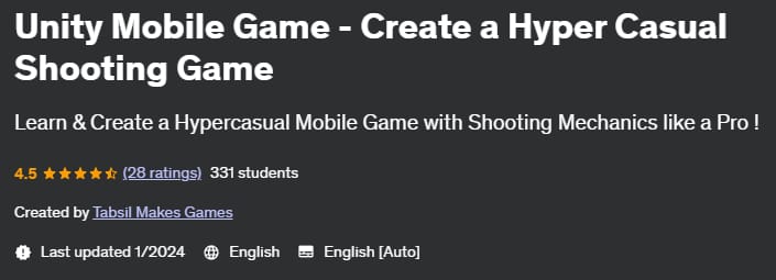 Unity Mobile Game - Create a Hyper Casual Shooting Game