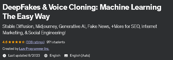 DeepFakes & Voice Cloning_ Machine Learning The Easy Way