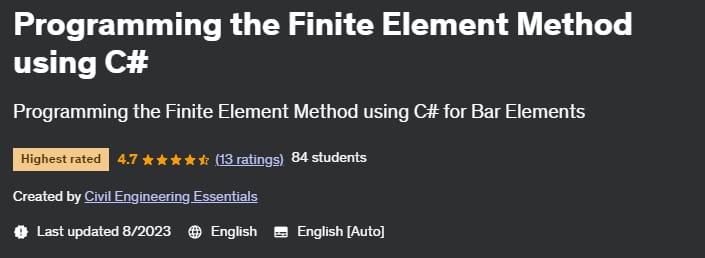 Programming the Finite Element Method using C_