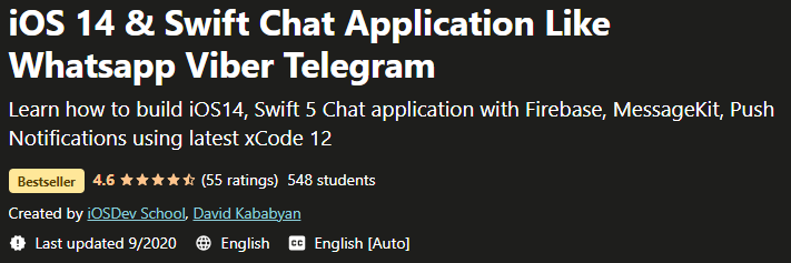 iOS 14 Swift Chat Application Like Whatsapp Viber Telegram