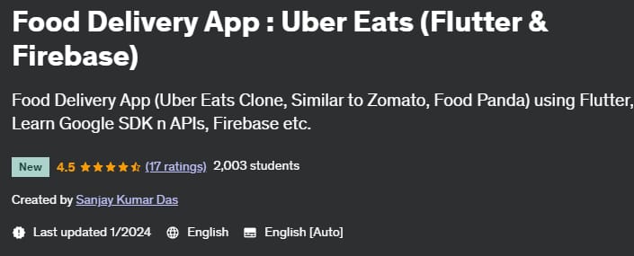 Food Delivery App _ Uber Eats (Flutter & Firebase)