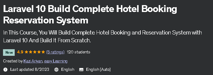 Laravel 10 Build Complete Hotel Booking Reservation System