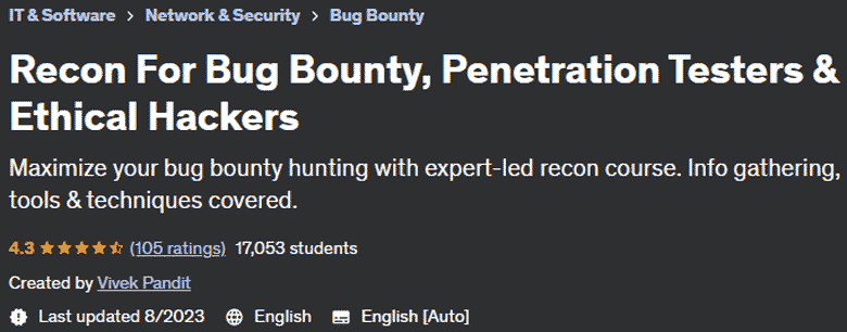 Recon For Bug Bounty, Penetration Testers & Ethical Hackers