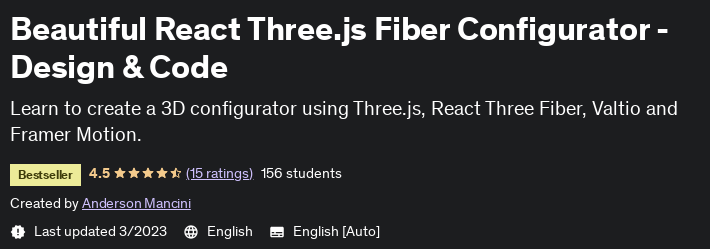 Beautiful React Three.js Fiber Configurator - Design & Code