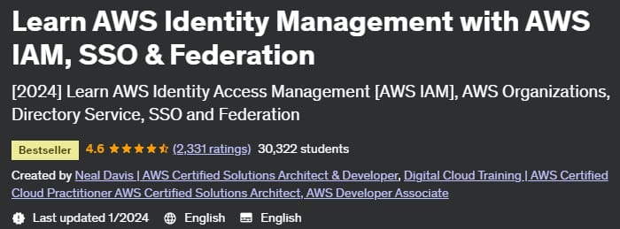 Learn AWS Identity Management with AWS IAM, SSO & Federation