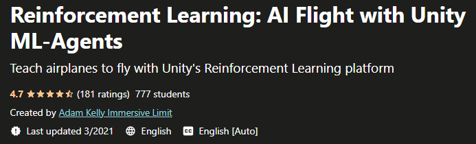 Reinforcement Learning AI Flight with Unity ML-Agents