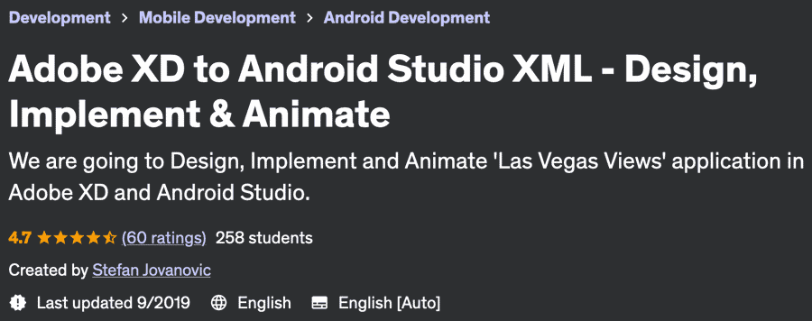 Adobe XD to Android Studio XML - Design, Implement & Animate